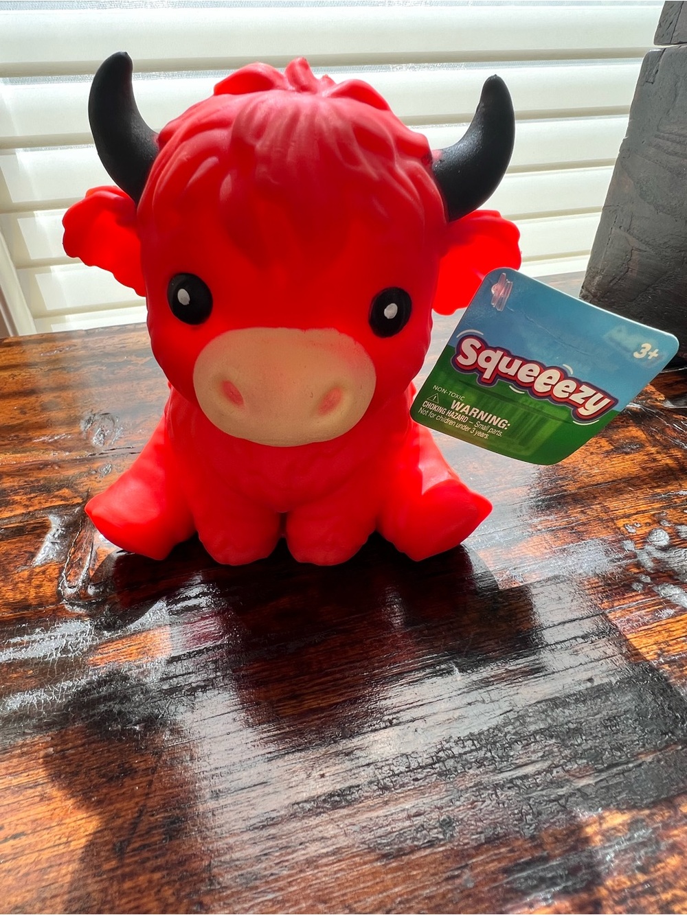 Sunny Days Squeeezy highland Cow Red Squishy